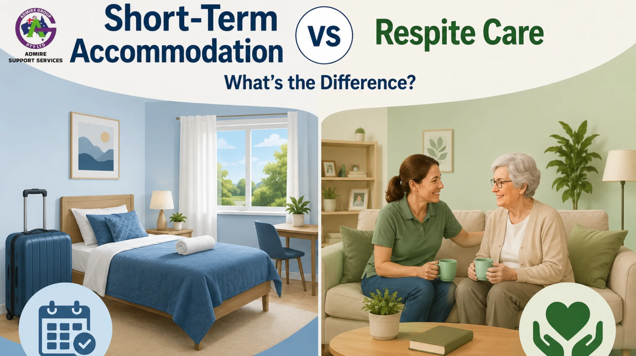 Short-Term Accommodation vs Respite Care: What’s the Difference?